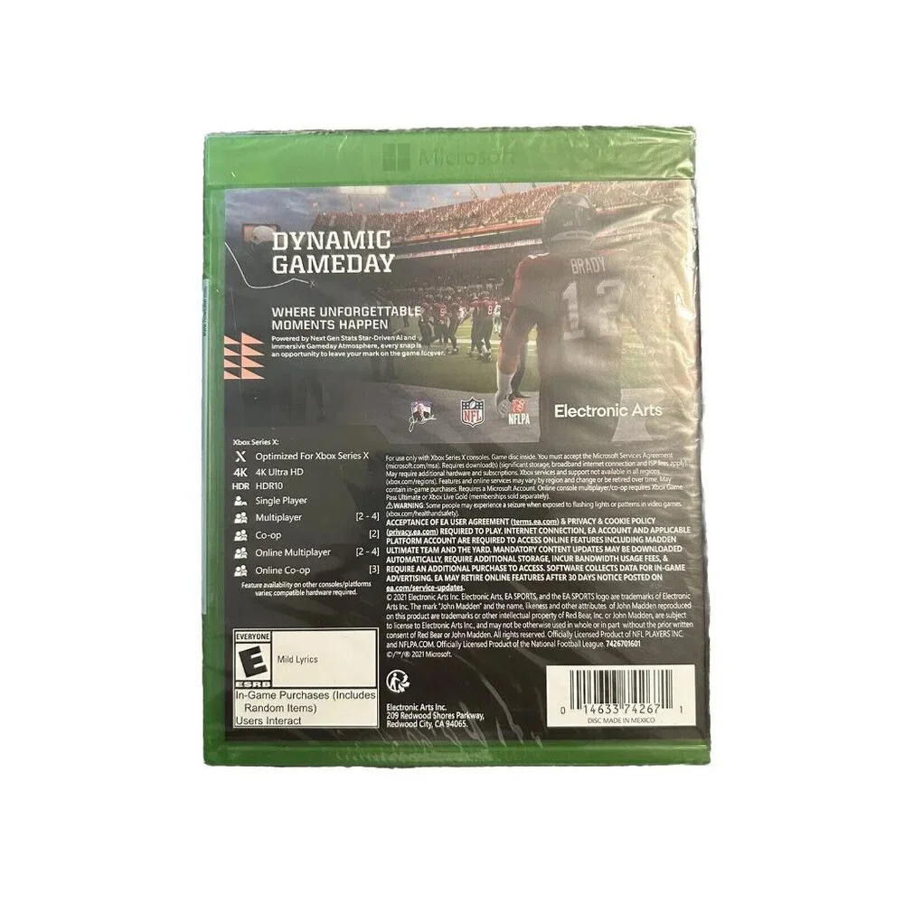 NEW Madden NFL 22 Microsoft Xbox One / Xbox Series X Sealed Video Game Gaming